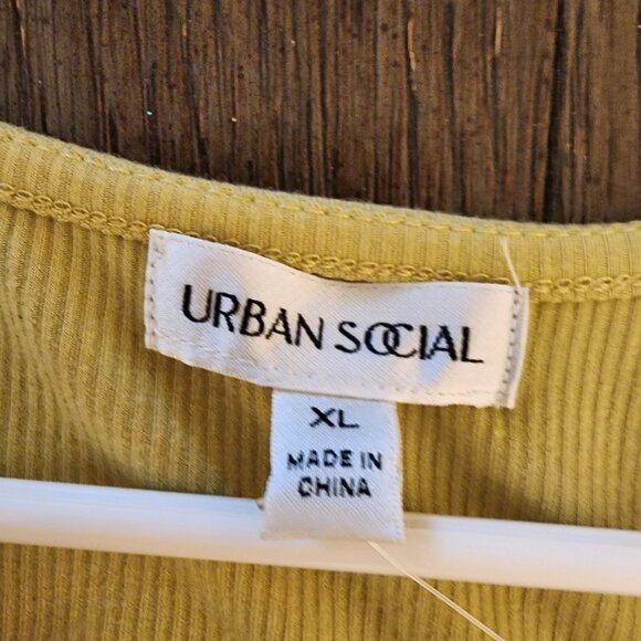 Urban social Ribbed Mini Dress NWT Green XL - Picture 6 of 9